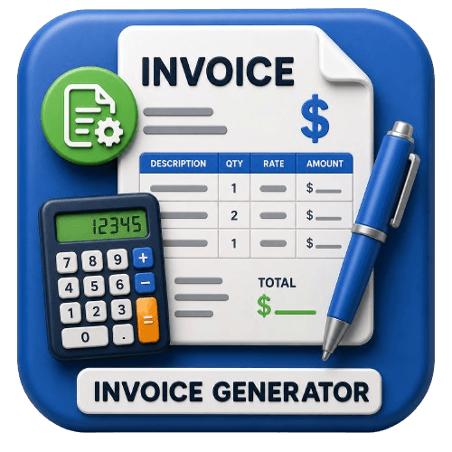 Invoice Generator — GST invoices and thermal receipts with logo, UPI QR, and PDF export.